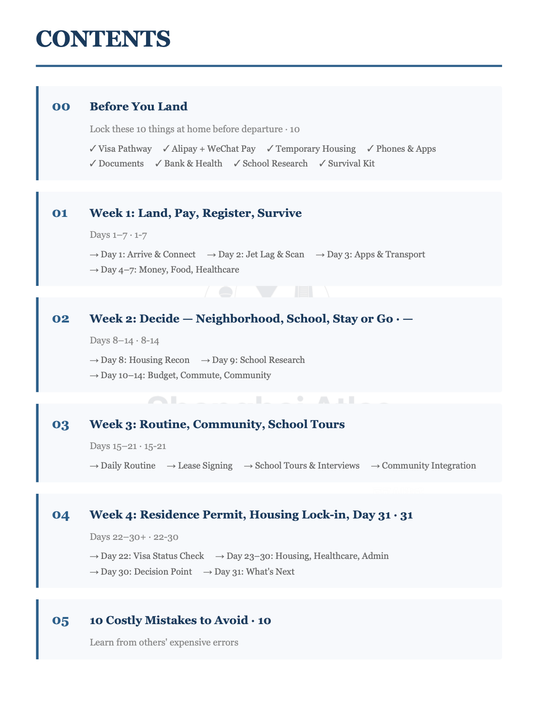 Shanghai First 30 Days — Enhanced Relocation Guide for International Families